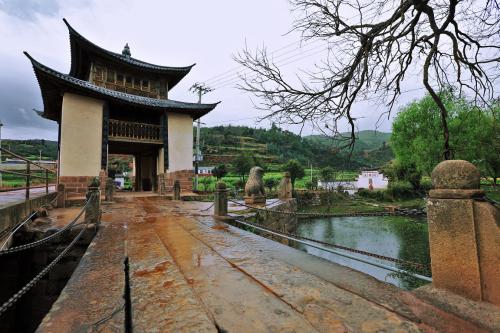 弥渡小河淌水 飘摇的水草历历可见