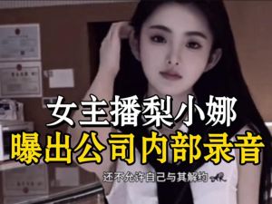 三只羊旗下女主播梨小娜揭露公司涉嫌虚假宣传及合同纠纷