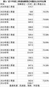 前三季度结婚登记锐减94.3万对，探析婚姻观念变迁与社会挑战