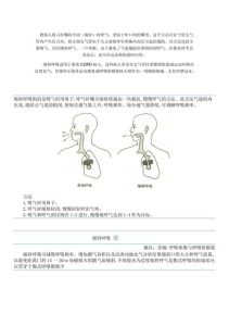 慢阻肺缩唇呼吸训练法详解