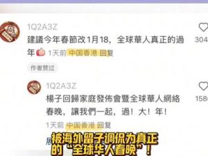 《再见爱人》引发全球华人热议，春节或成全球节日